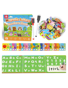 Juego de Letras y Números Magnéticos Coogam 36 Piezas Educativas