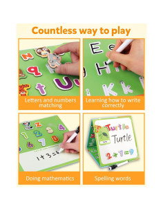 Juego de Letras y Números Magnéticos Coogam 36 Piezas Educativas 2