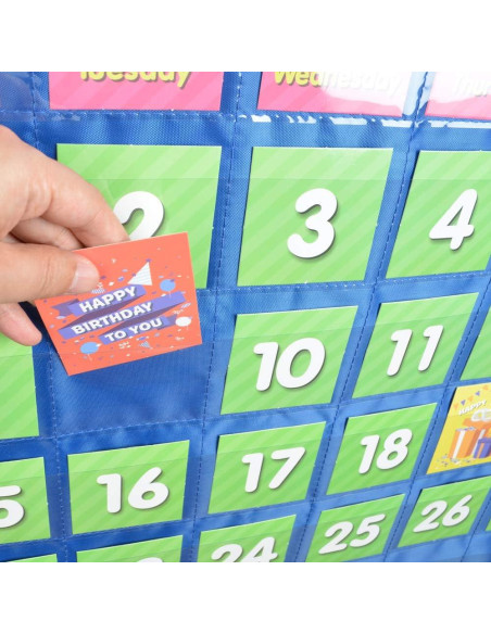 Calendario Mensual EAMAY con Chart de Bolsillo y 71 Tarjetas Calendario Mensual EAMAY con Chart de Bolsillo y 71 Tarjetas