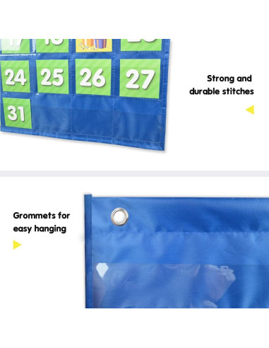 Calendario Mensual EAMAY con Chart de Bolsillo y 71 Tarjetas