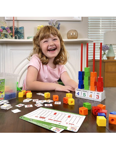 Kit de Ábaco Thames & Kosmos con 75 Cubos y Tarjetas 3+ 2