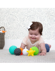 Conjunto de 6 Pelotas Texturizadas Infantino para Bebés 6+ Meses 2