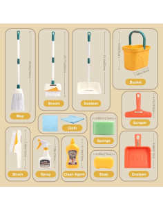 Juego de Limpieza Coolplay para Niños 3 a 8 Años 2