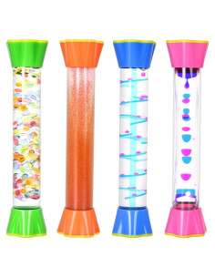Paquete de 4 Tubos Sensoriales YL001 - Juguete Relajante 19.81 cm