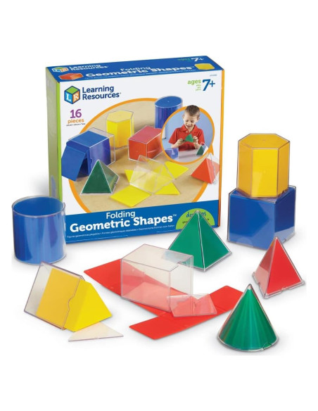Conjunto de Formas Geométricas Plegables Recursos de Aprendizaje - 16 Piezas Conjunto de Formas Geométricas Plegables Recursos de Aprendizaje - 16 Piezas