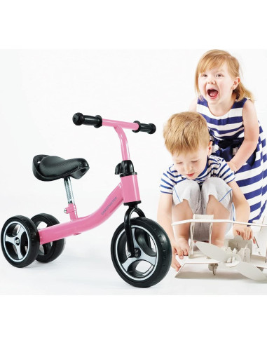 Bicicleta de Equilibrio CHESTNUTER Rosa para Bebés 1-3 Años