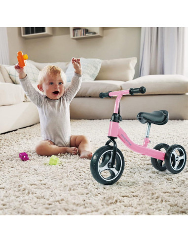 Bicicleta de Equilibrio CHESTNUTER Rosa para Bebés 1-3 Años