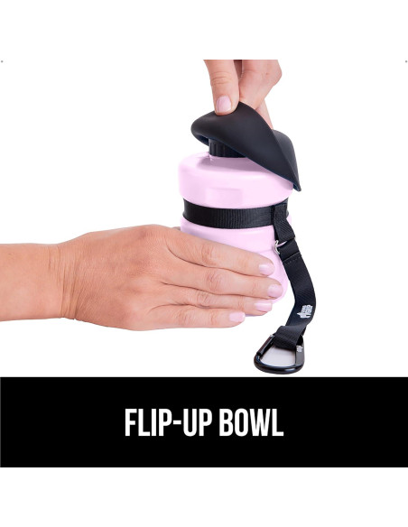 Botella de Agua para Perros GORILLA GRIP 473 ml Rosa