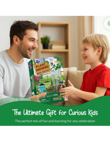 Kit de Crecimiento de Plantas STEM Xinxiang 19 Experimentos 8+ Años