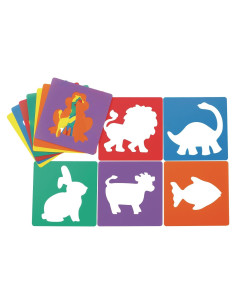 Plantillas de Animales Coloraciones 12 Piezas 20.32 cm