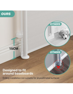 Puerta Retráctil para Perros Cumbor 139,7 cm Ancha 86,36 cm Alta 2