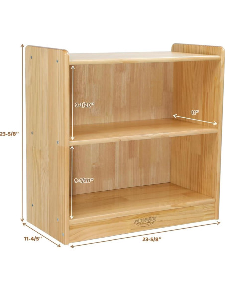Estante Montessori Suureks 2 Niveles Madera 60x30 cm