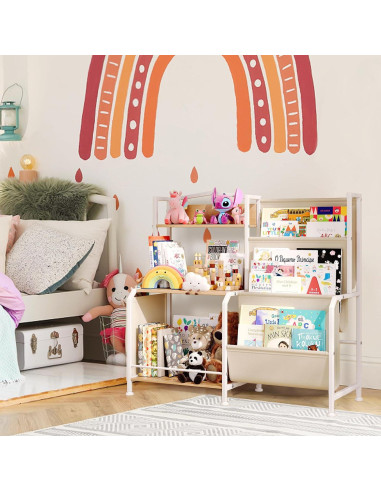 Estantería Infantil Multifuncional HYCFYJR 3 Niveles 83x30x79cm