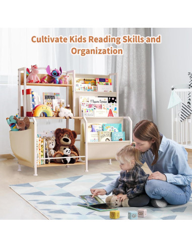 Estantería Infantil Multifuncional HYCFYJR 3 Niveles 83x30x79cm