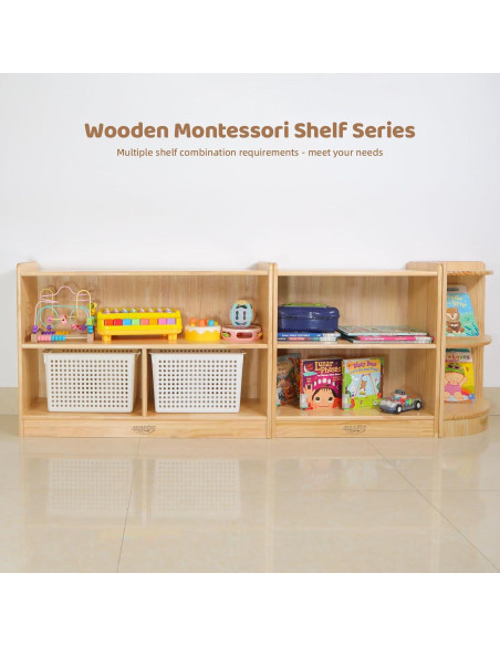 Estante Montessori Suureks 2 Niveles Madera 60x30 cm