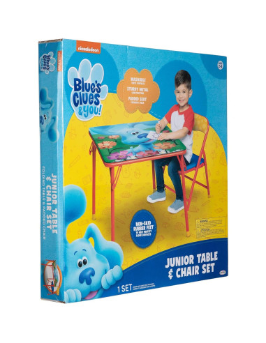 Conjunto de Mesa y Sillas Plegables JAKKS Pacific Blue's Clues