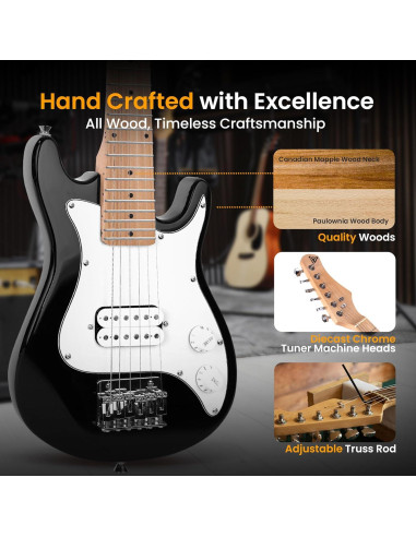 Kit de guitarra eléctrica para niños Pyle PEGKT30 con amplificador 10W