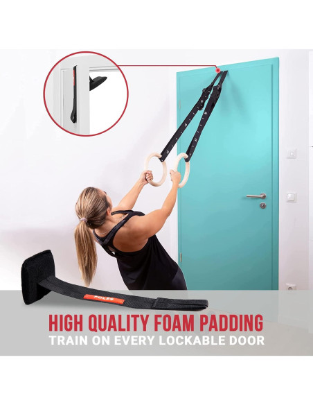 Anillos de Gimnasia POLE9 G1 de Madera para Entrenamiento