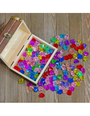 Cofre del Tesoro Pirata Attatoy con 240 Gemas Acrílicas