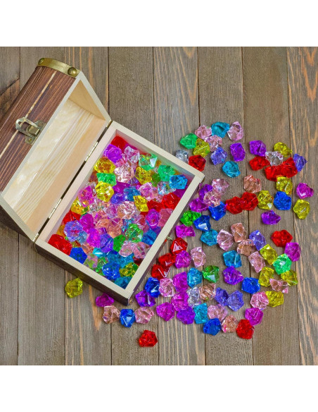 Cofre del Tesoro Pirata Attatoy con 240 Gemas Acrílicas