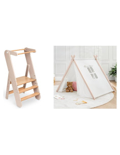 Escalera Multiusos para Niños Comfy Cubs con Carpa de Juego