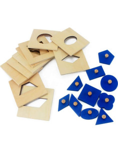 Juguete de Cognición DANNI Montessori Geometría Madera 3+ 2