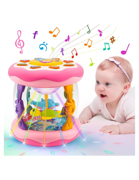 Juguete Musical Proyector Oceánico Tsomtto para Bebés 0-12 Meses Juguete Musical Proyector Oceánico Tsomtto para Bebés 0-12 Meses