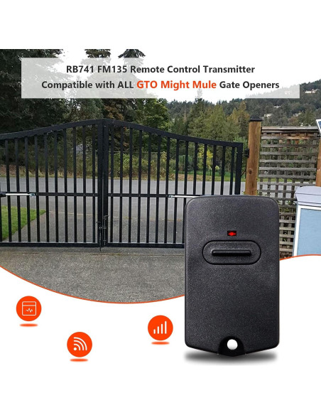 Control Remoto GTO Mighty Mule RB741 - Paquete de 3