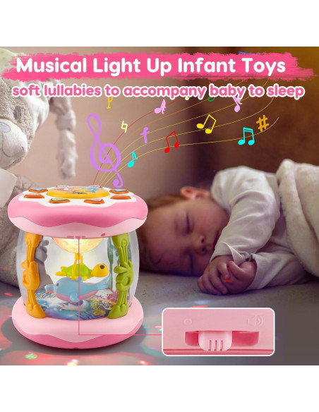 Juguete Musical Proyector Oceánico Tsomtto para Bebés 0-12 Meses Juguete Musical Proyector Oceánico Tsomtto para Bebés 0-12 Meses