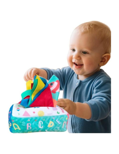 Juguete de Caja de Tejidos Montessori KALASU 19 cm 6-12 meses