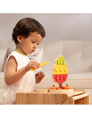 Juguete Montessori Woodtoe Recolección de Calabazas 36 PCS