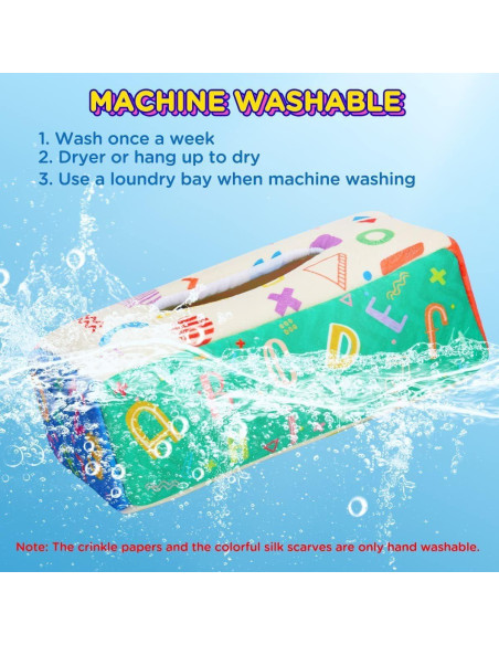 Juguete de Caja de Tejidos Montessori KALASU 19 cm 6-12 meses Juguete de Caja de Tejidos Montessori KALASU 19 cm 6-12 meses