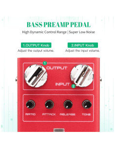 Pedal Compresor para Bajo JOYO R-27 SCYLLA, Bajo Ruido 2