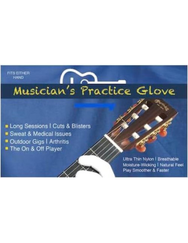 Guante de Práctica para Músicos - Beige - Grande - Protección