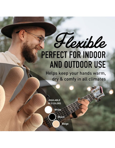 Guante de Práctica para Músicos - Beige - Grande - Protección