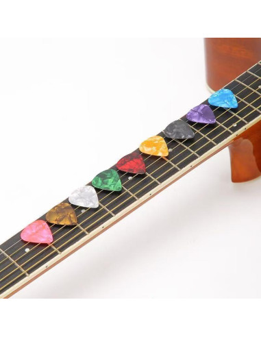 21 Púas de Guitarra Forebile con Caja Organizadora - 3 Grosores
