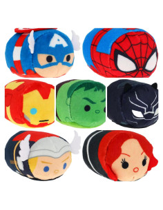 Set de 3 Peluches Mini Tsum Tsum Just Play Vengadores 6.35 cm