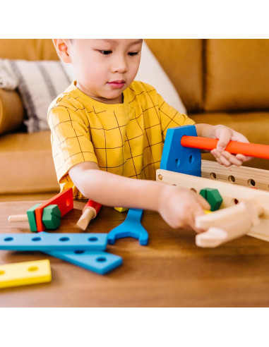 Kit de Herramientas Portátil Melissa & Doug 24 Piezas Madera