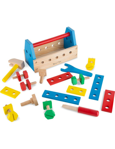 Kit de Herramientas Portátil Melissa & Doug 24 Piezas Madera