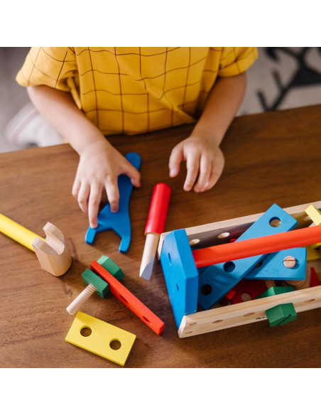 Kit de Herramientas Portátil Melissa & Doug 24 Piezas Madera