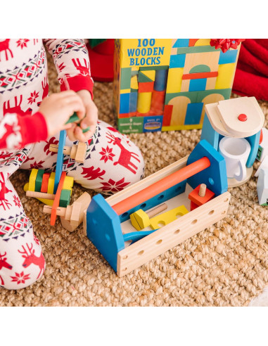 Kit de Herramientas Portátil Melissa & Doug 24 Piezas Madera