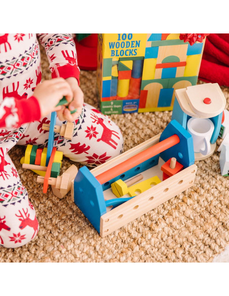 Kit de Herramientas Portátil Melissa & Doug 24 Piezas Madera