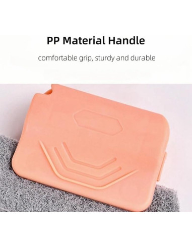 Limpiador de Rieles de Ventana PETUPS 2 Piezas Rosa y Gris