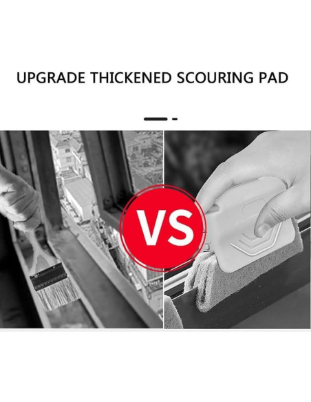 Limpiador de Rieles de Ventana PETUPS 2 Piezas Rosa y Gris