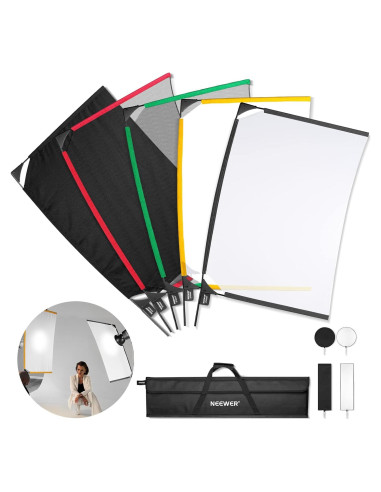 Kit de Bandera Plegable 5-en-1 NEEWER 60x90cm para Fotografía