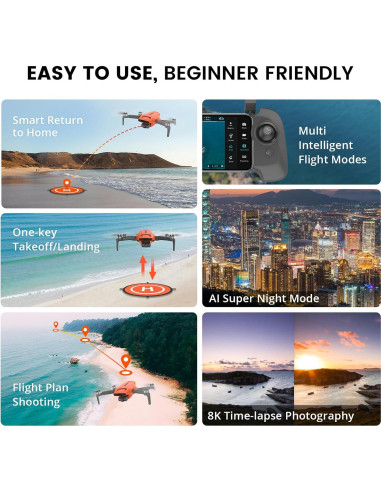 Dron FIMI Mini 3 4K 48MP Gimbal 3 Ejes 32min Vuelo