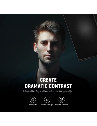 Kit de Bandera Plegable 5-en-1 NEEWER 60x90cm para Fotografía