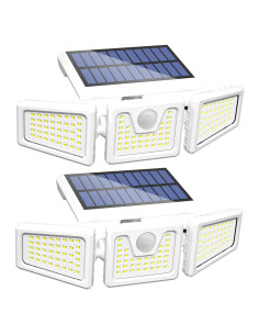 Luces Solares INCX 156 LED con Sensor de Movimiento IP65