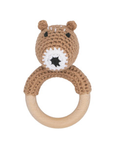 Sonajero de Madera Joliecraft Oso para Bebés 0-12 Meses