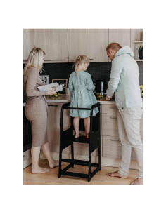 Torre Montessori Sweet Home con Pizarra y 3 Niveles Ajustables